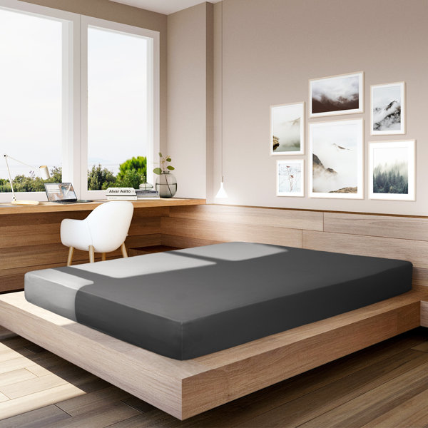 Barossa Design Microfiber Jersey Knit Fitted Sheet & Reviews Wayfair